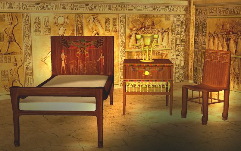 CastleDev Egyptian Bedroom Set