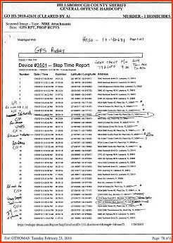 [GPS Report 01/23/2010 to 01/26/2010]