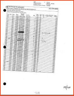 [Print outs of Moore's cellular phone record concerning 813-478-8888 for the time period of 04-02-09 thru 05-01-09. It appears as though someone had high lighted calls between Judy Haggins and also Shakespeare.]