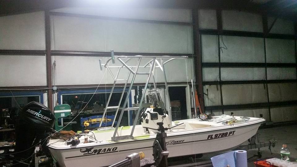 mako pro skiff wake/bimini/t top build Dedicated To The Smallest Of