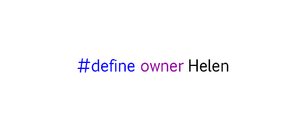 #define owner Helen