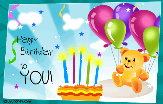 animated happy birthday photo: Animated Birthday wish birthday1.gif