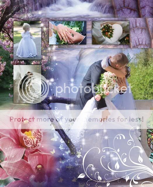ELEGANT WEDDING PHOTO ALBUM PSD TEMPLATES Photoshop V.5  