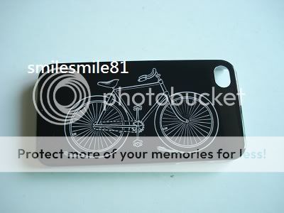 Cool Bicycle Print Hard Case Cover for iPhone 4G 4S  