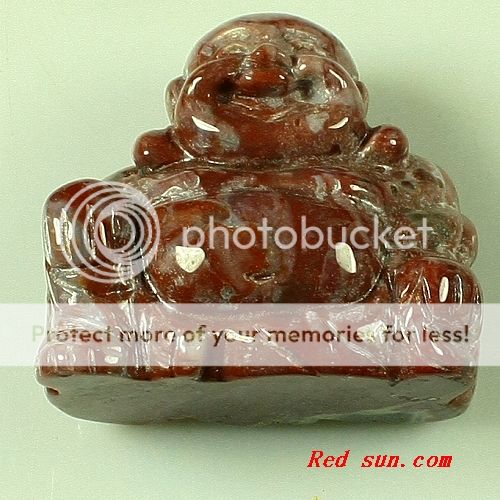 L12708 Carved indian agate buddha figurine  