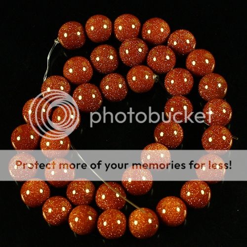 L16095 10mm Golden Sunstone loose Beads 38Pcs  