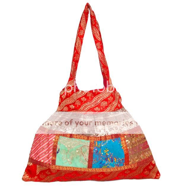 10 Vintage Sari Bags Purse boho hobo chic brocade embroidery Wholesale 