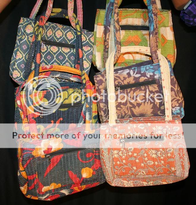 10 Kantha Quilt purses /bags Womens accessories India  