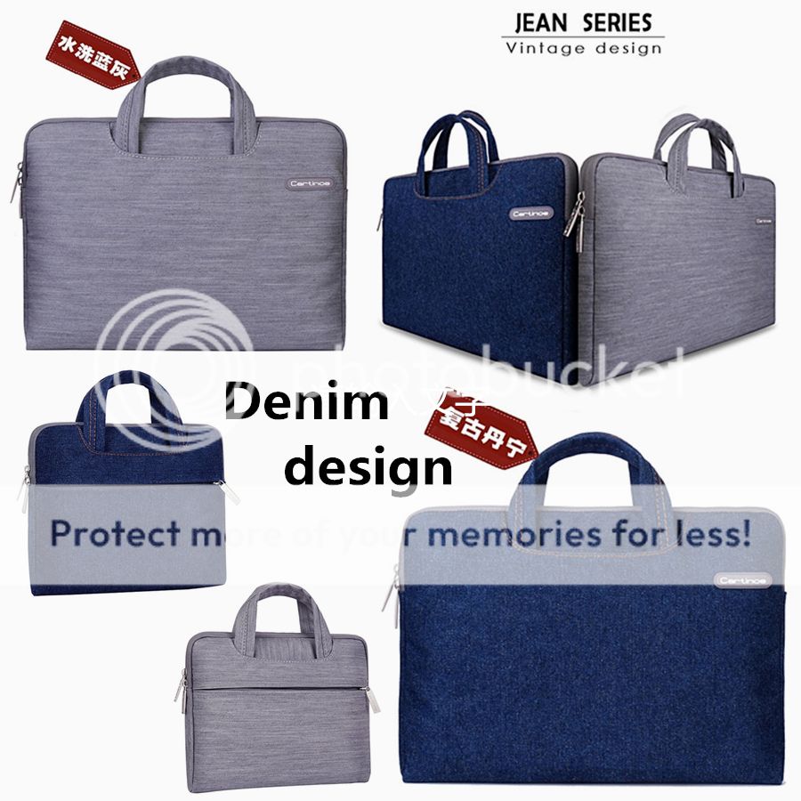 Denim Notebook Laptop Sleeve Case Bag For Apple 13
